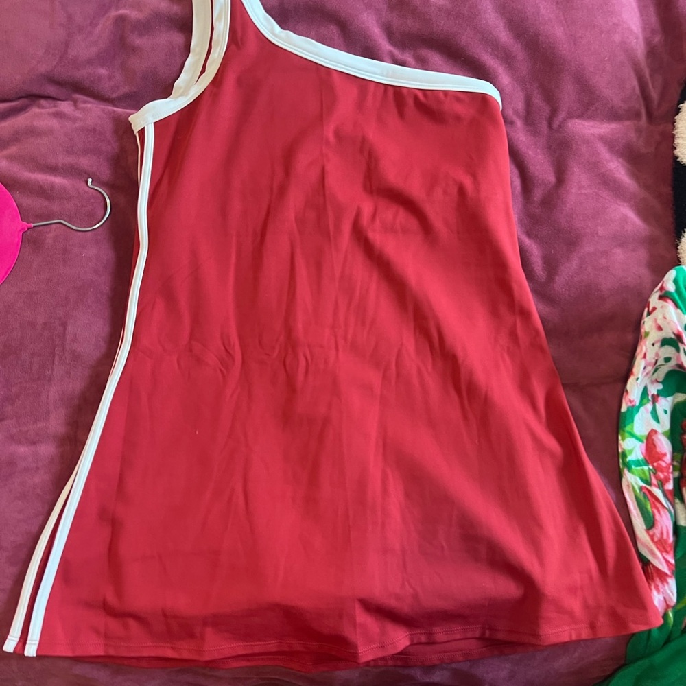 Altar'd State Red One Shoulder Dress